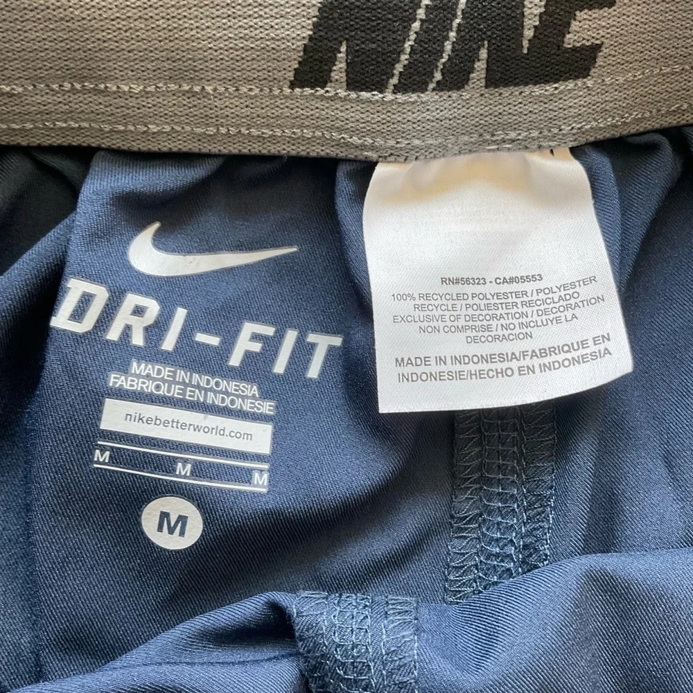 NWT Nike Team Woven Dri Fit Training Pants Men’s MEDIUM Blue Cord Hem 377786-451